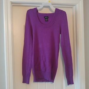 Rue21 medium purple longsleeve  hooded lightweight sweater